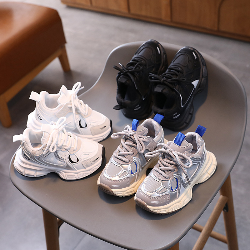 Free shipping 2026 Spring and Autumn New Children Sports Shoes Soft soled Non slip Casual Running Shoes for Boys and Girls