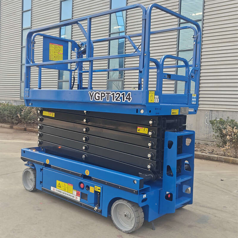 High quality scissor lift 8m self propelled electric aerial platform with rigorous factory testing for maximum worker safety