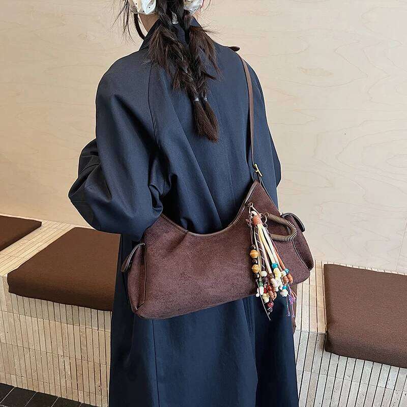 LEFTSIDE Women PU Leather Shoulder 2025 Winter Retro Crossbody Bag Luxury Designer Trend Female Brand Handbags and Purses XJ260125