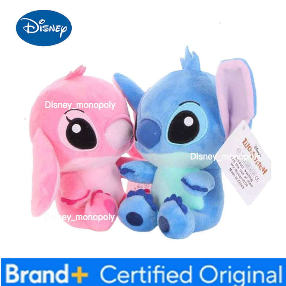 Disney 20cm Stitch Models Cartoon Stuffed Dolls Anime Plush Baby Toys Kawaii Kids Birthday Christmas Gift H260126