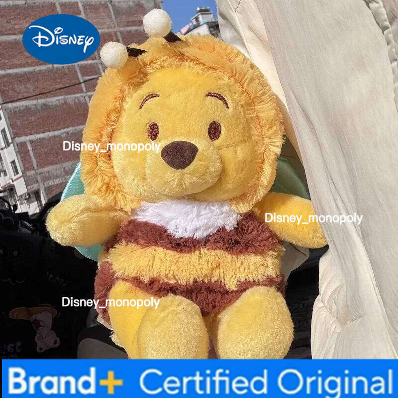 Disney Winnie The Pooh Bee Plush Toys Pillow Decoration Anime Bear Stuffed Doll Cartoon Kids Birthday Xmas Gifts H260126