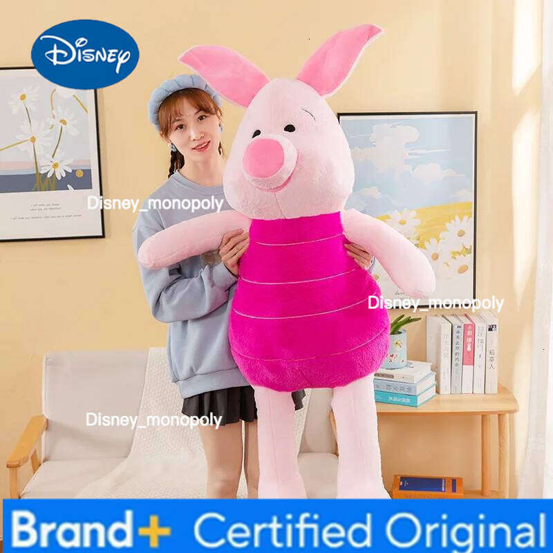 Disney 120cm Pink Piglet Plush Winnie The Pooh Cute Toys Cartoon Stuffed Anime Plushie Big Piggy Doll Kid for Gifts H2601261