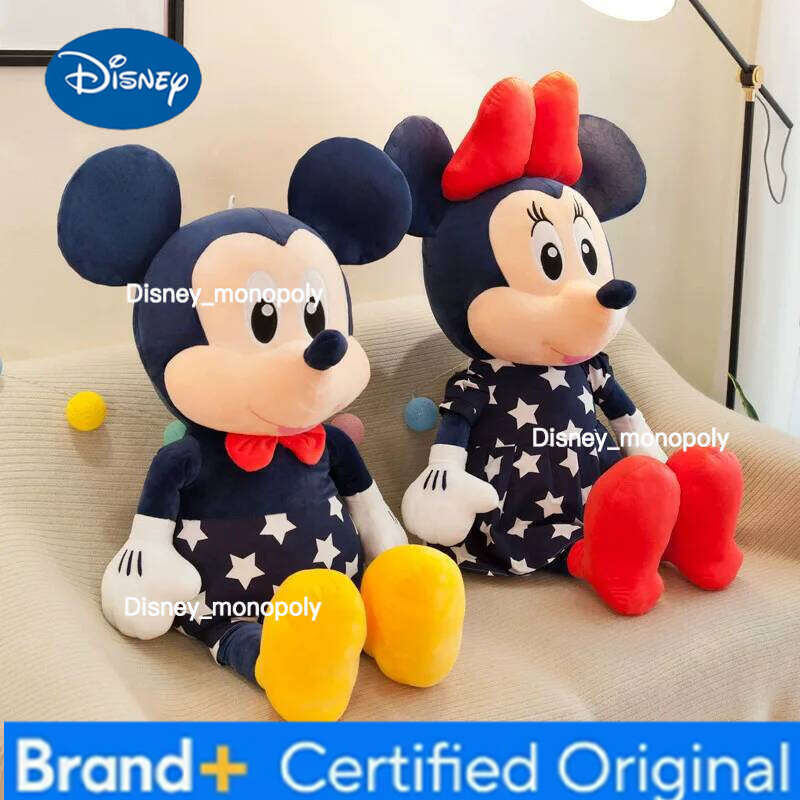 Disney 35/45cm Stuffed Mickey Minnie Mouse Doll Plush Toy Soft Star Dolls Cushion Pillow girls Birthday Wedding Gifts for Kids H260126