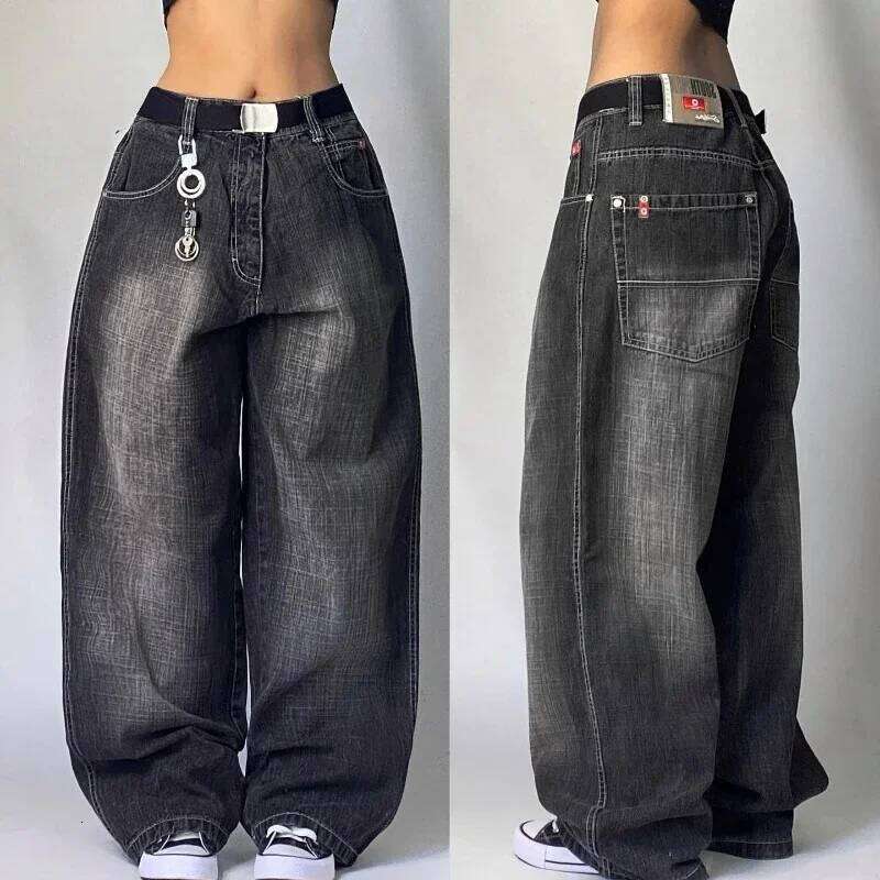 Streetwear New Fashion Oversized Print Baggy Jeans Y2K Harajuku Hip-hop Vintage Pop Gothic High Waist Wide-leg Pants Trousers C260126 - view 7