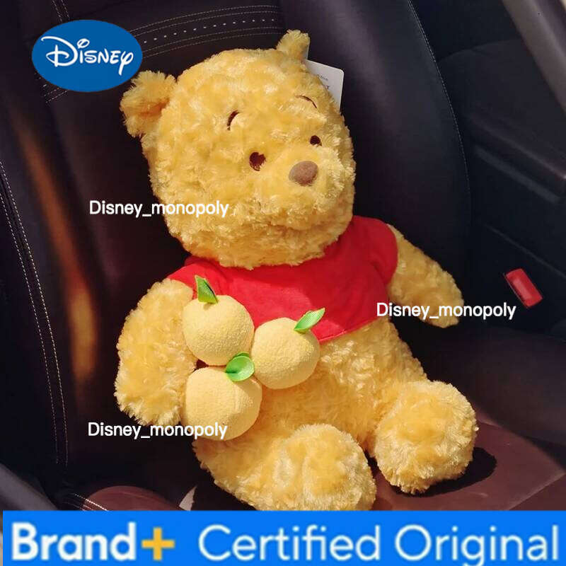 Disney 30/40cm Plush Toy Winnie The Tissue Box Kawaii Anime Sitting Plushie Doll Pooh Bear Stuffed Pillow Gift for Children H260126