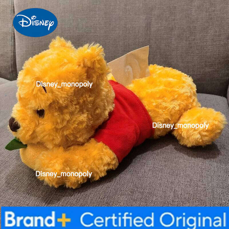 Disney 30/40cm Plush Toy Winnie The Tissue Box Kawaii Anime Sitting Plushie Doll Pooh Bear Stuffed Pillow Gift for Children H260126