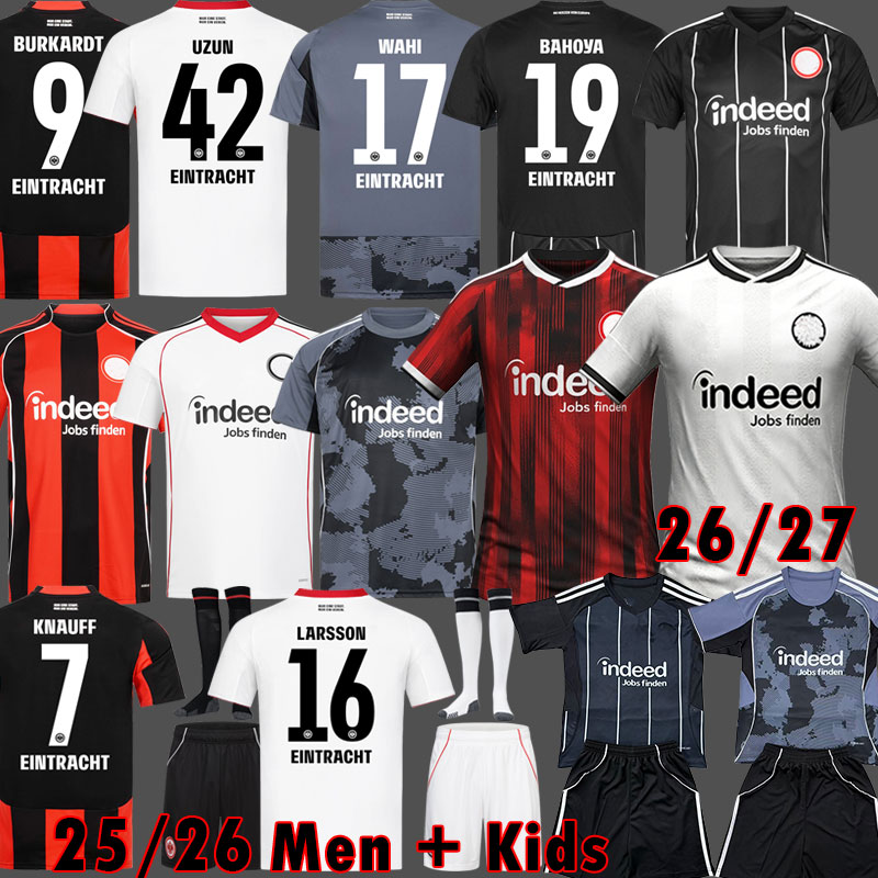 Frankfurt TRIKOT 2026 2027 JAHRE Frankfurt Soccer Jerseys DOAN 25 26 BURKARDT M.GOTZE LARSSON WAHI SKHIRI KOCH BOHOYA KNAUFF football shirt