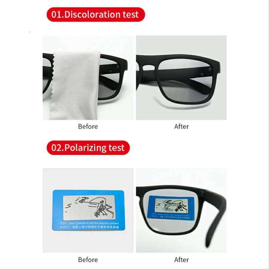 Fashion Photochromic Polarized Sunglasses Men Women Vintage Square Sun Glasses Man Brand Driving Fishing UV400 Eyewear Z260127