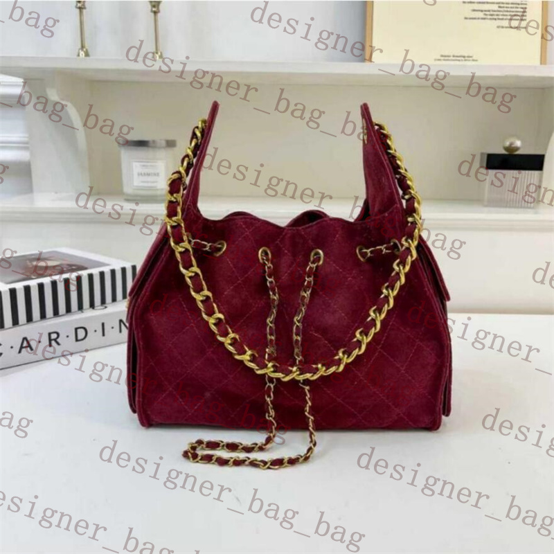 Luxury Designer Bag Woman Bag Hobo Bag Top Quality Metal Chain Shoulder Bag Classic Caviar Leather Handbag 25p Suede Diamond Grid Underarm Bag Messenger Bag Totes