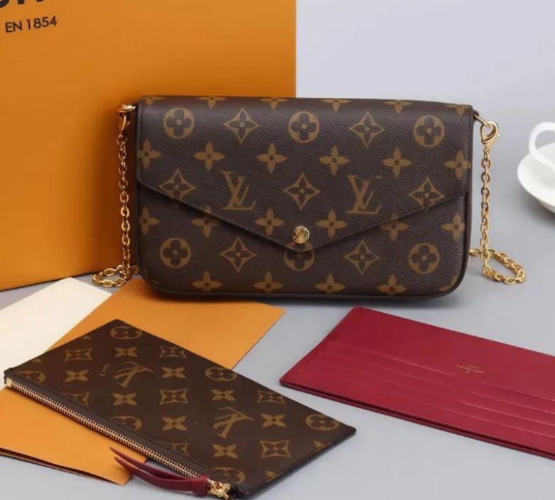 Luxury Designer Bag 3 Multi FELICIE POCHETTE Chain Handbag Crossbody Purse Women Shoulder Bags Ladys Tote Wallet louisities vouiton bag vuttonn backpack vuittion