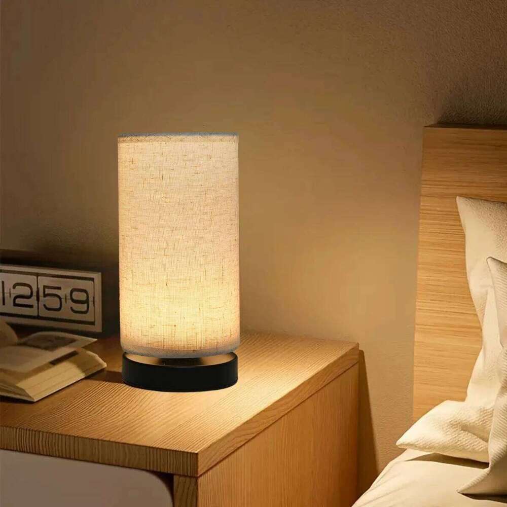 Nordic fabric table lamp, USB powered, suitable living rooms, bedrooms, offices - perfect gift for holidays and birthdays Z260127