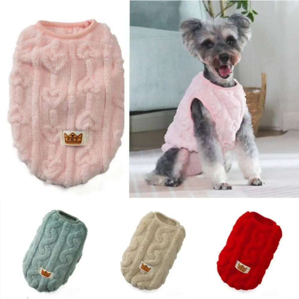 High Quality Warm Winter Fleece Dog Clothes Cute Chihuahua Yorkie Coat Pet Vest Jacket Love Print Costume Puppy Outfits Cats XJ260127