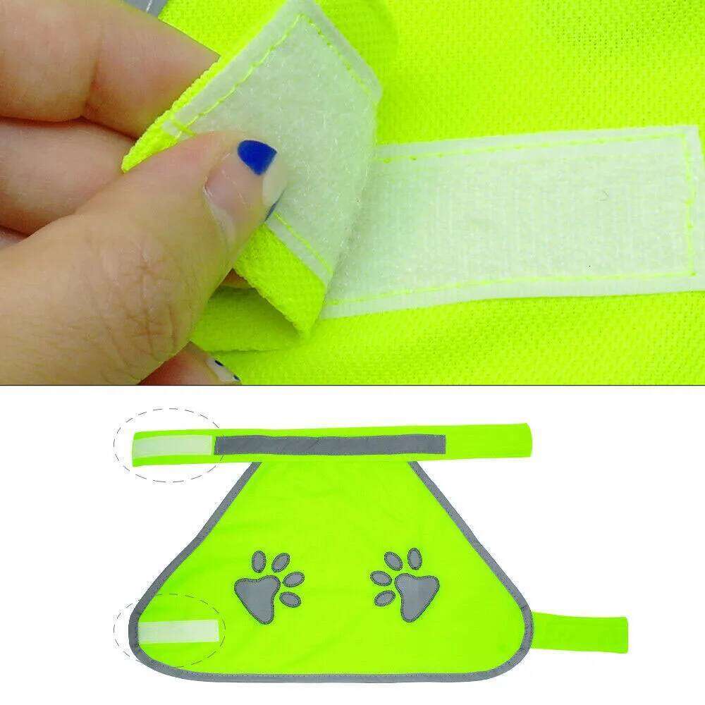 Reflective Vest High Visibility Yellow Fluorescent Clothes Dog Vis Jacket Coat Outdoor Night Safety Pet Supplies XJ260127