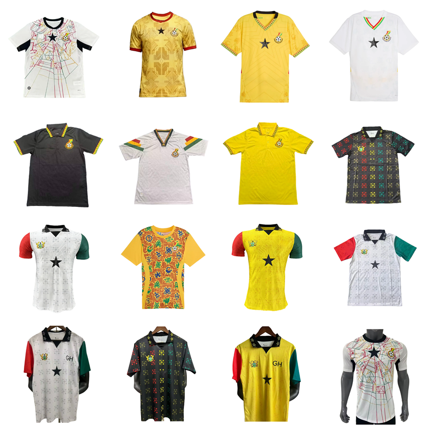 new Ghana Soccer Jerseys 25 26 27 Home Away Camisola de futebol kit 2026 2027 Football Shirt Uniforms boy set Maglia da calcio Maillot de football fans player version