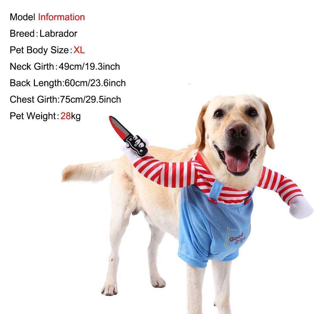 Cosplay Costume For Small Medium Large Dogs Cats Halloween Party Dress Outfits Cute Dog Jacket Labrador Bulldog Pet Clothes XJ260127