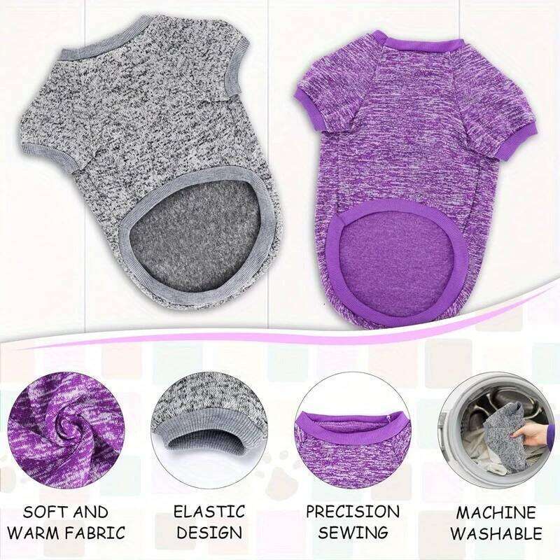 1pc Sweaters Winter Classic Knitwear Sweater Soft Thickening Warm Dog Clothes for Medium Large Dogs XJ260127