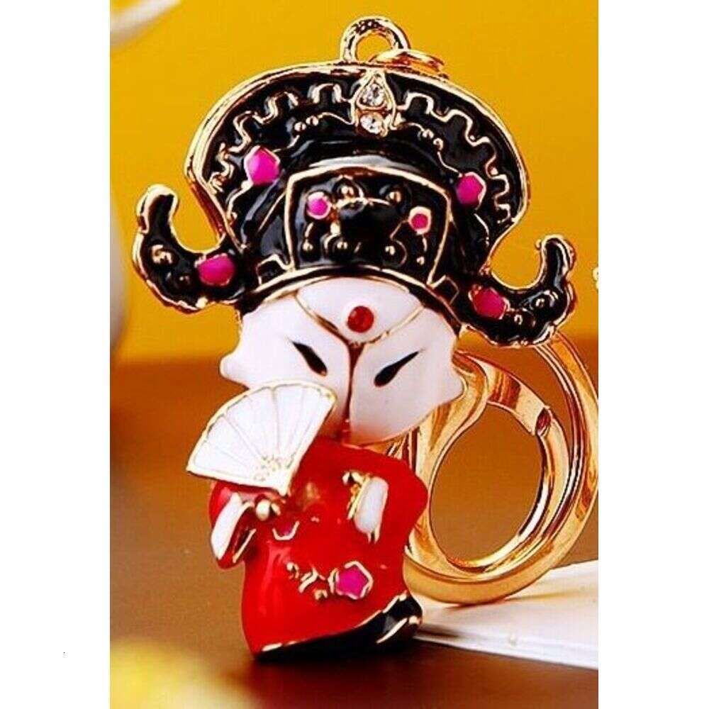 National Essence Opera Huadan Wusheng Car Women's Bag Pendant Metal Keychain Creative Gift Wholesale S260126