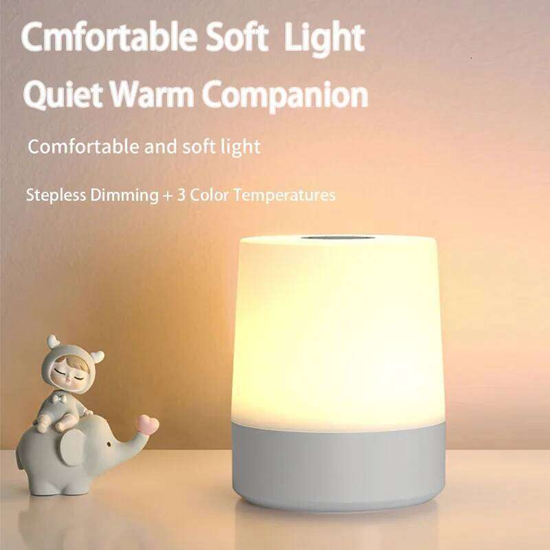 LED touch charging USB desk lamp with adjustable brightness, bedside night light suitable for bedroom decoration Z260127