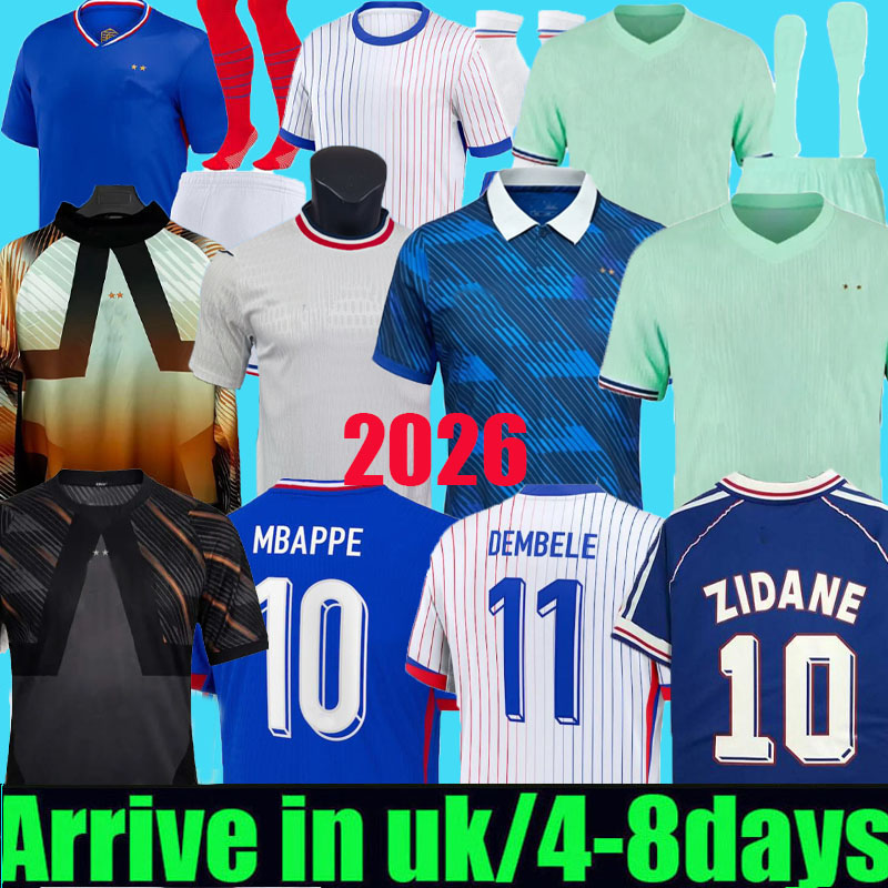 french soccer jersey 2026 MBAPPE THAUVIN BARCOLA OLISE EKITIKE 26 27 KANTE DEMBELE Maillots de football shirt equipement de foot Men kids kit enfants france