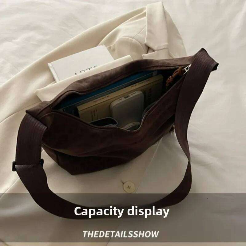 New Fashion Leopard Print Crossbody Women Large Capacity Hobo Shoulder Bag Lightweight Casual and Versatile Storage Bags