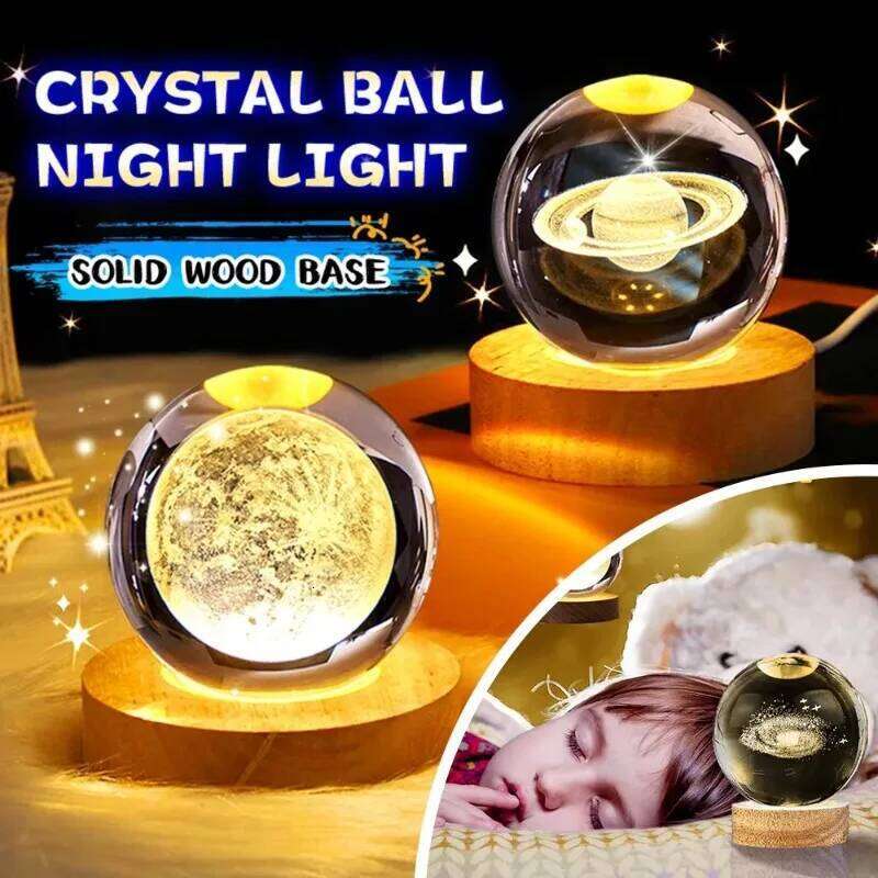 Crystal Ball LED Galaxy Children Lamp For Bedroom Ambient CreativeGift Night Light Led LightChristmas Z260127