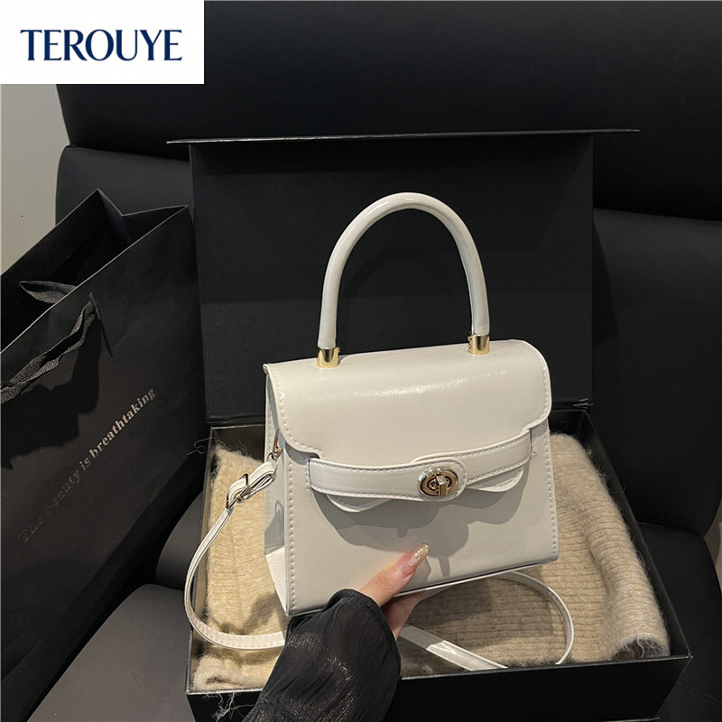 TEROUYE Trendy Women's Handbag Autumn/Winter New Fashionable Simple Shoulder Bag Trendy Versatile Style Small Square Bag Retro Luxury