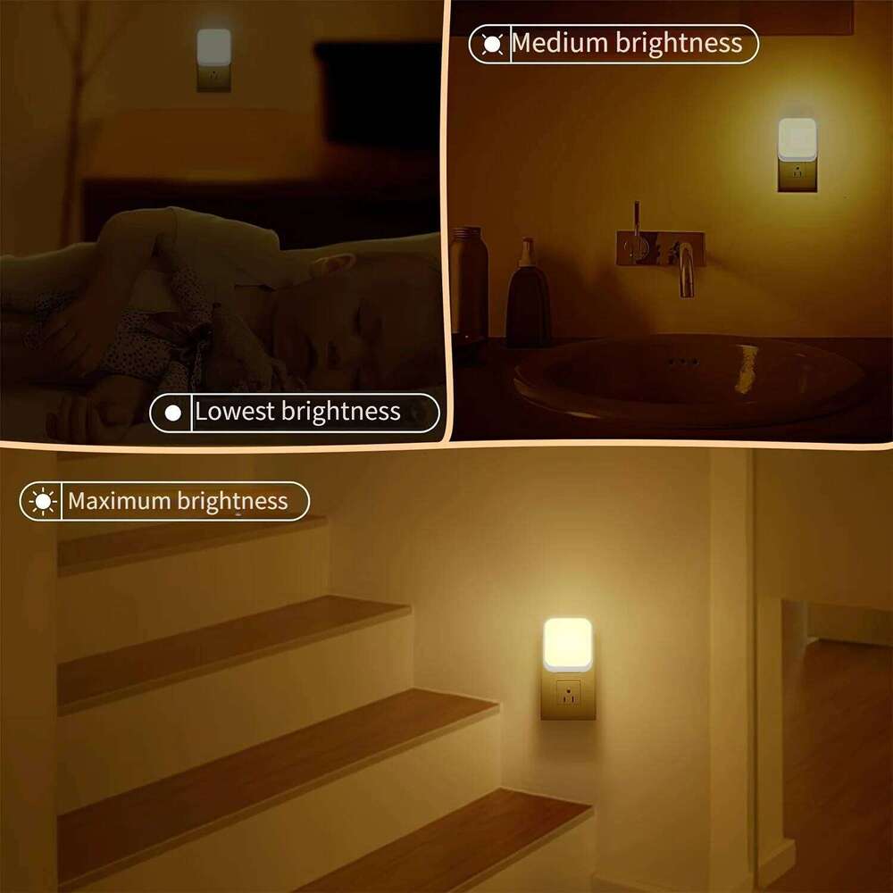 1pc/2pcs in Lights Nightlight Plug Into Wall Dusk to Dawn Sensor LED Night Light for Bedroom, Hallway, Kitchen Z260127