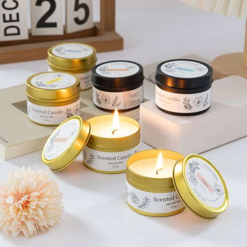 2 PCS Premium Soy Wax Gift Box Romantic Fragrance Smokeless Scented Candle for Ambiance & Decor Y260127