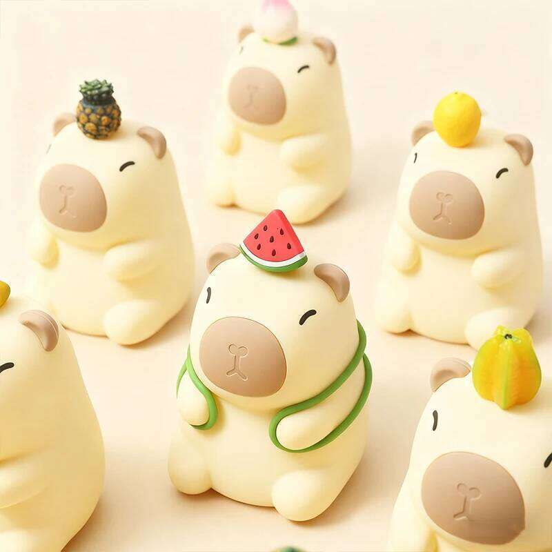 Capybara Night Light, Rechargeable Silicone Desk Lamp with Dimmable & 7 Color Changing Modes, Cute Animal Decor Gift Idea Z260127