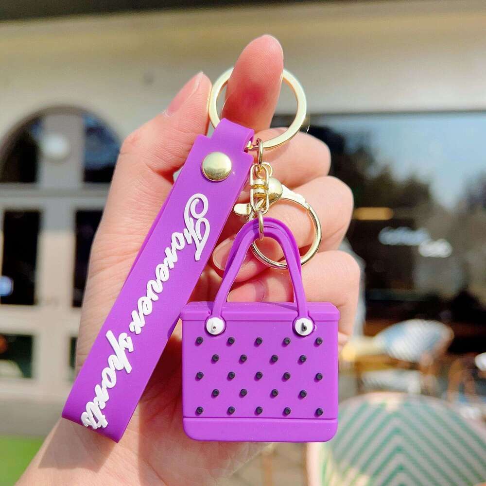 New EVA Beach Hole Bag Cross-Border Hot-Selling Keychain Pendant European and American Fashion Ornament Small Gift S260126