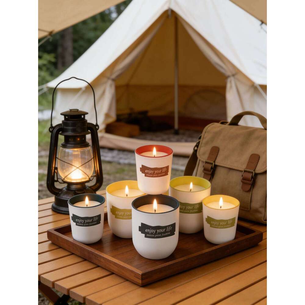 Coloured Glass Cup Soy Wax Scented Candles - Romantic Wedding Favors & Home Decor Gifts Y260127