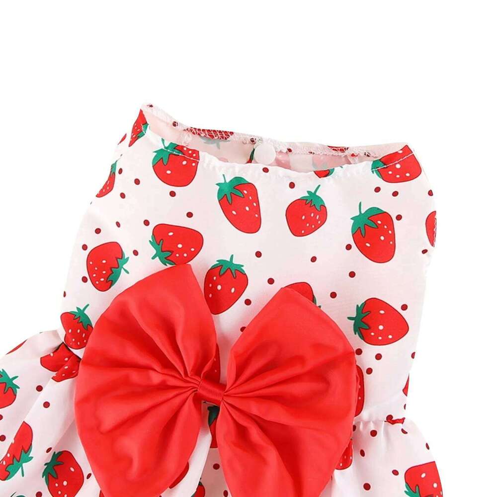 Pet Dress Soft Comfortable Sleeveless Floral Outfit Cats And Dogs Perfect for Daily Wear Special Occasions Dog Skirts XJ260127