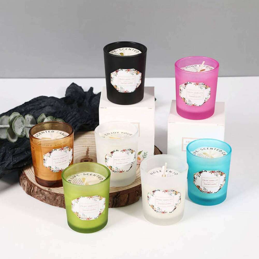 Glass Jar Scented - Natural Plant Wax Aromatherapy Candle for Home Wedding Party Decor Relaxation Y260127