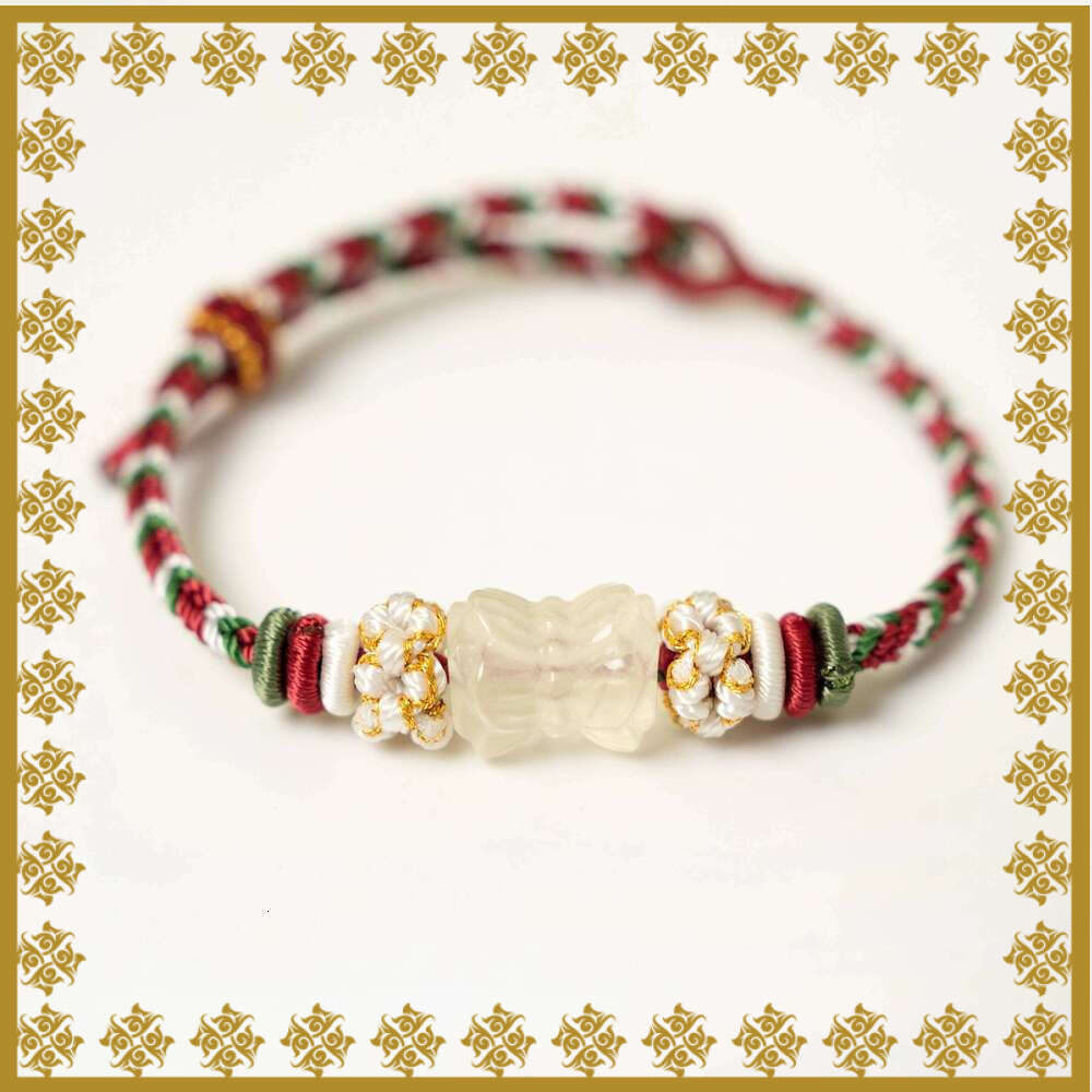 Dunhuang Solar Crystal Beaded Cord - Uplifting Gemstone Wrap for Positive Energy & Daily Inspiration, Adjustable Design