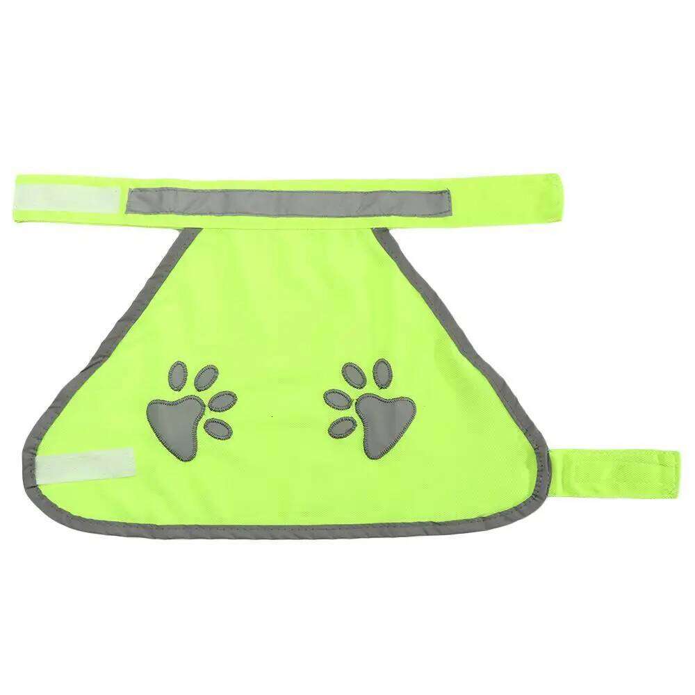 Reflective Vest High Visibility Yellow Fluorescent Clothes Dog Vis Jacket Coat Outdoor Night Safety Pet Supplies XJ260127