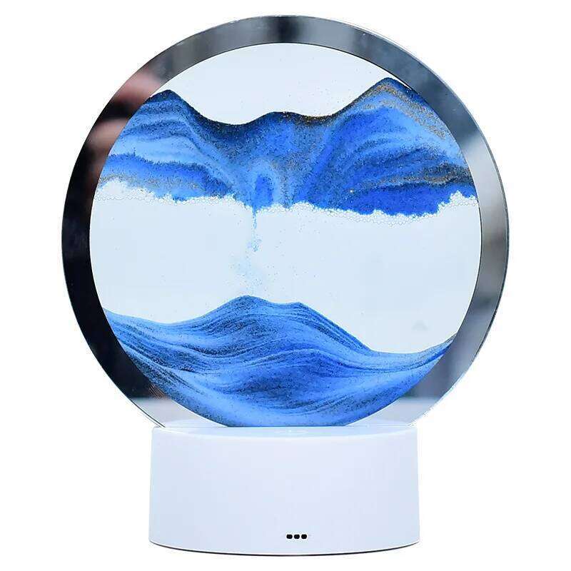 Internet Celebrity Atmosphere Creative Quicksand Ornament Hourglass Sand Painting 3d Night Lamp Table Bedside Bedroom Z260127