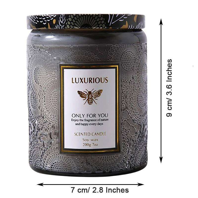 7 OZ Jar Natural Soy Candle, Serenity Aromatic Candles, Home Decorative Scented Candles Gift for Friends Y260127