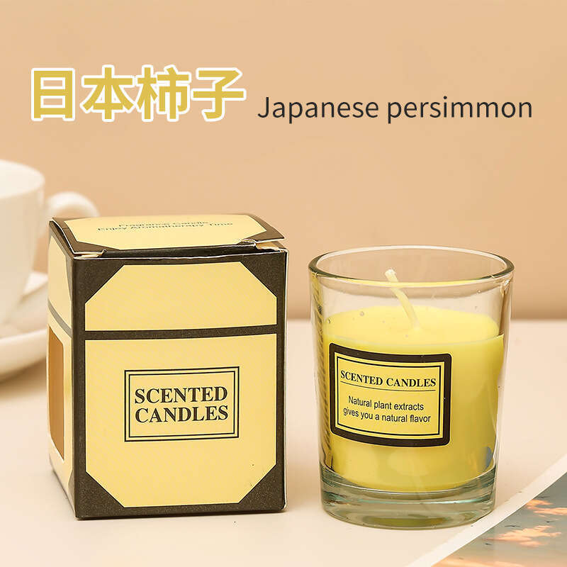 Wholesale Glass Cup Plant Wax Niche Aromatherapy Home Creative Gift Smokeless Scented Candle Amazon Y260127