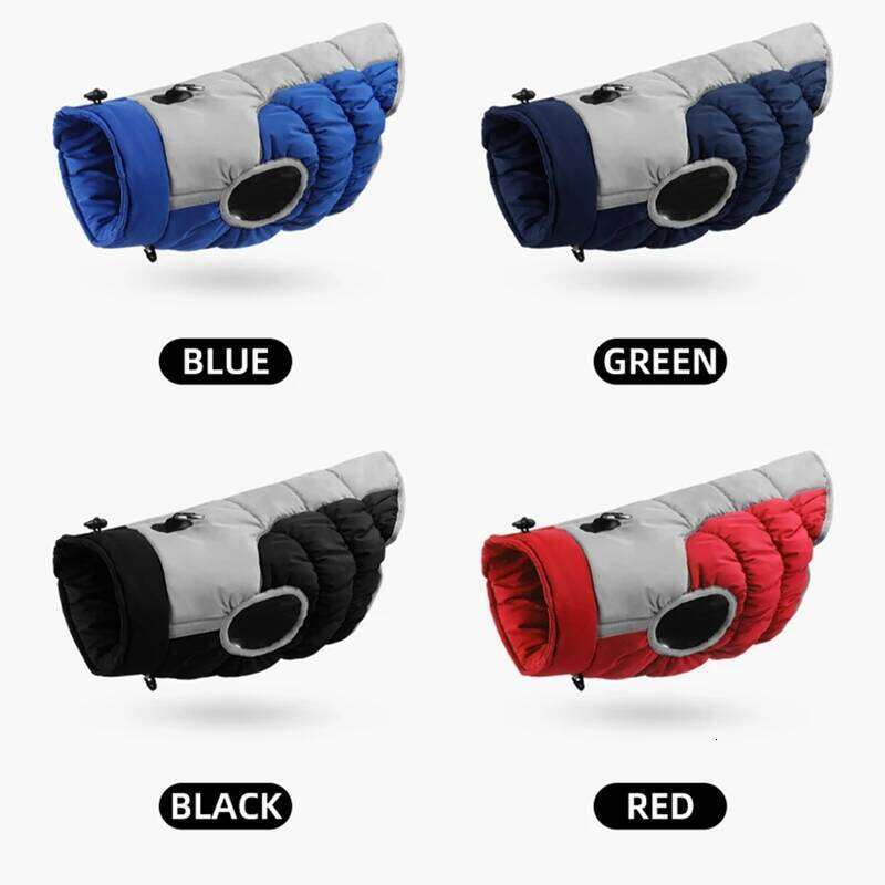 XL-6XL Zipper Winter Warm Coat Jacket Reflective Fleece Dog Cold Weather Vest with Leash D Rings for Medium Large Dogs XJ260127