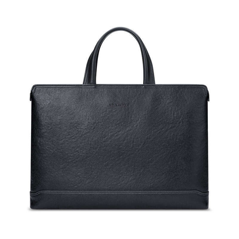 Luxury Shoulder Bags Totes Hobo Bag Genuine Briefcase Crossbody Commuter Business Casual Handbag British Style Leather Men S Bag SENYY