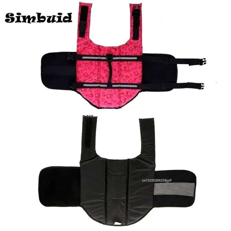 Dog Reflective Adjustable Pet Swimwear Safety Vest Surfing Sailboat Enhanced Buoyancy Puppy Life Jacket XJ260127