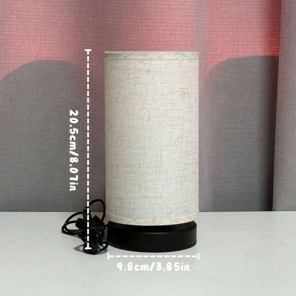 Nordic fabric table lamp, USB powered, suitable living rooms, bedrooms, offices - perfect gift for holidays and birthdays Z260127