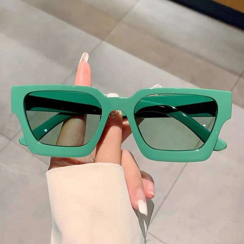 New Vintage Sunglasses Women Men Square Pc Frame Sun Glasses Female Brand Retro Shades Fashion Oculos De Sol for Male Z260127