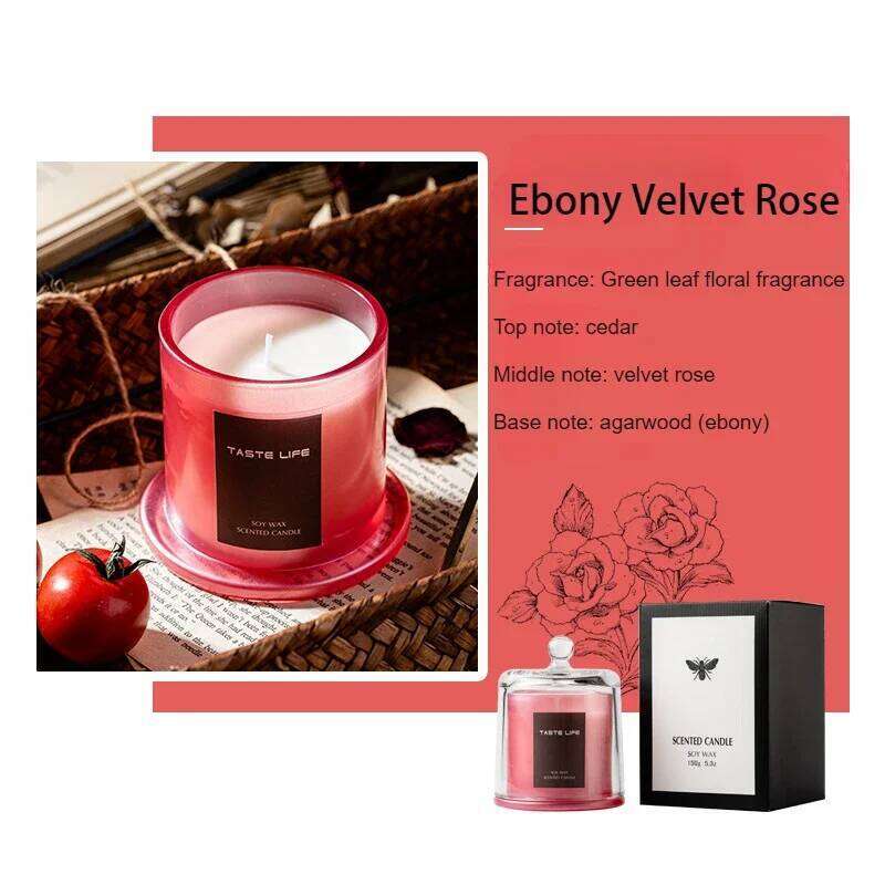 Golden Bell Cover Glass Cup Scented Gift Creative Home Relax Aromatherapy Smoke Free Fragrance Decoration Candle Y260127