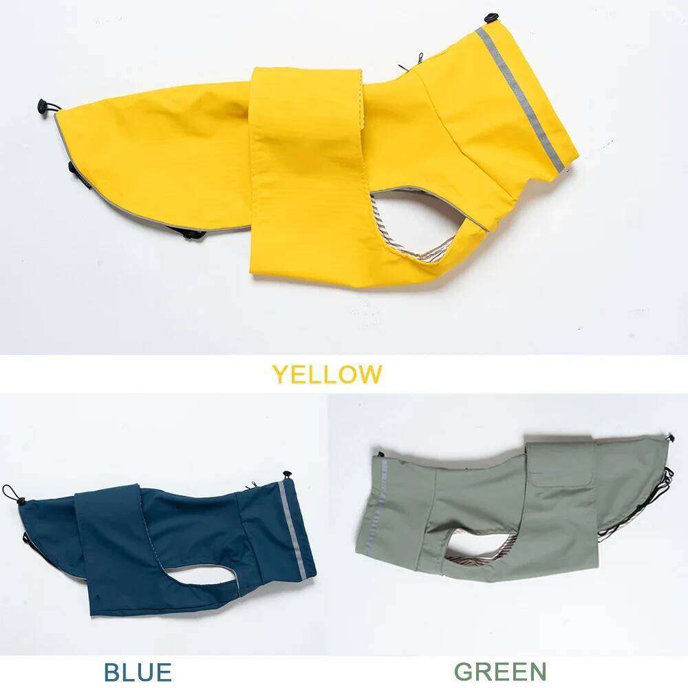 Waterproof Raincoat for Small Large Puppy Canine Clothes Leash Hole Reflective rain Jacket Pug Dog Clothing Pet Poncho XJ260127