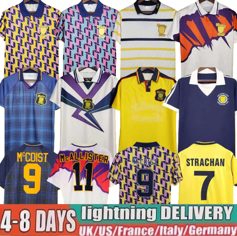 Scotland Retro Soccer Jerseys World Cup blue kits classic Vintage SCOTLAND Retro Football Shirt tops HENDRY LAMBERT equipment Home 82 86 88 89 91 93 94 96 98 00 1978 1986