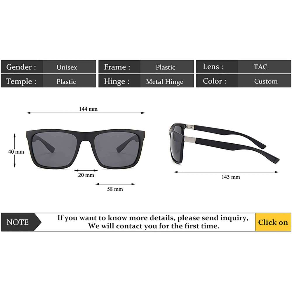 Fashion Square Vintage Polarized Sunglasses Men Women Retro Driving Fishing Sun Glasses UV400 Eyewear Z260127