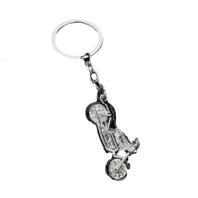 Metal Personality Model Key Ring Drip Oil Harley Motorcycle Creative Keychain S260126
