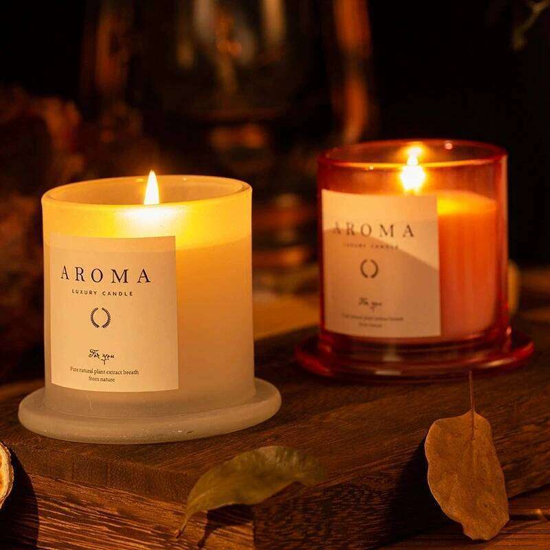 1Pc Handmade Natural Smokeless Soy Wax Candle - Bell Jar Glass Aromatherapy, Creative Home Decor Souvenir Gift Box Y260127