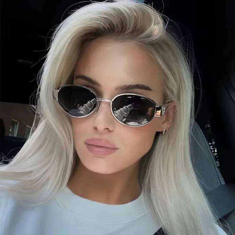 Advanced Metal Sunglasses Fashion Oval Brand Vintage Sun Glasses High Quantity Oculos De Sol 2024 Z260127